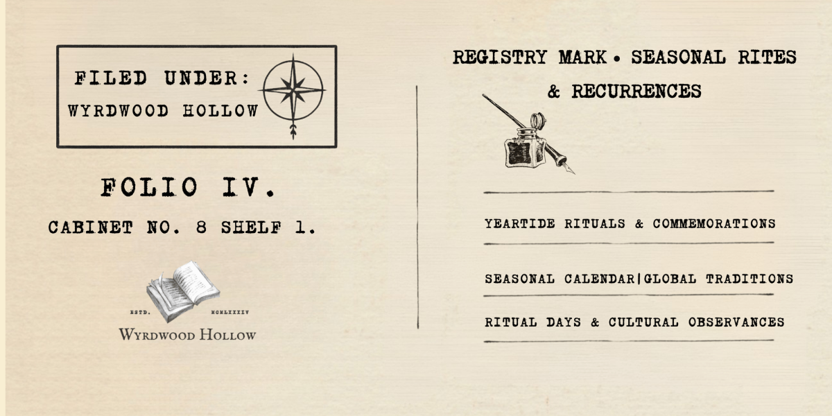 Registry of seasonal rites and observances