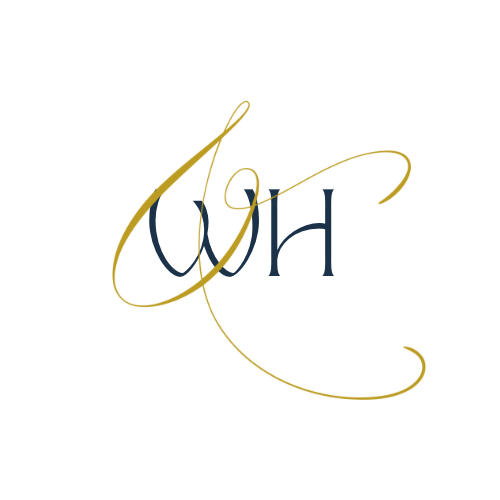 Elegant logo with stylized initials.